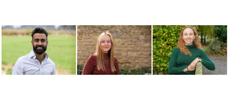Sawan, Bethan and Rebeka from Evenlode Investments.